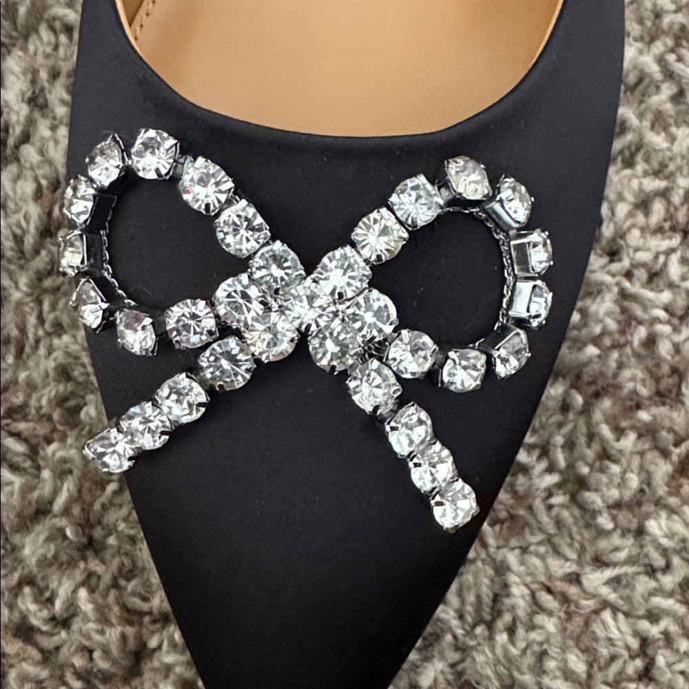 I. Crew Crystal Bow Kitten Heels - Picture 13 of 13